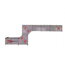 Z型提升機，進料輸送卸料全過程，對物體本身無破損，降低廢品率